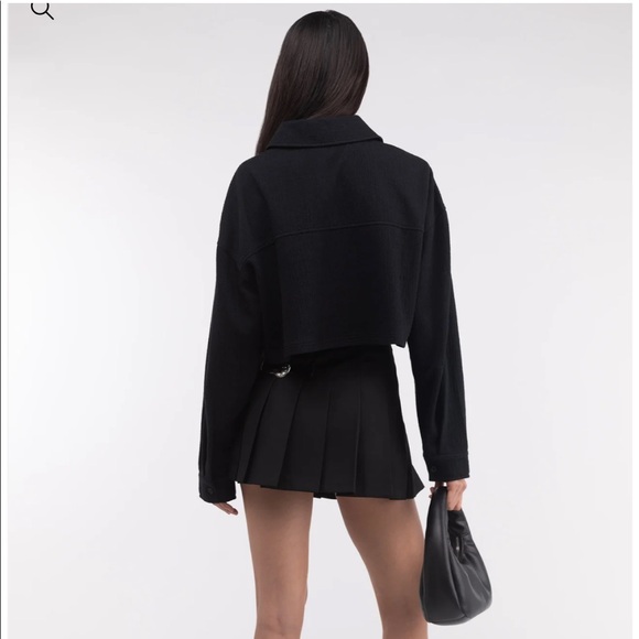 Oak + Fort Cropped Knit Shirt - Picture 3 of 7